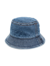 ALEXANDER WANG ALEXANDER WANG EMBOSSED DENIM BUCKET HAT