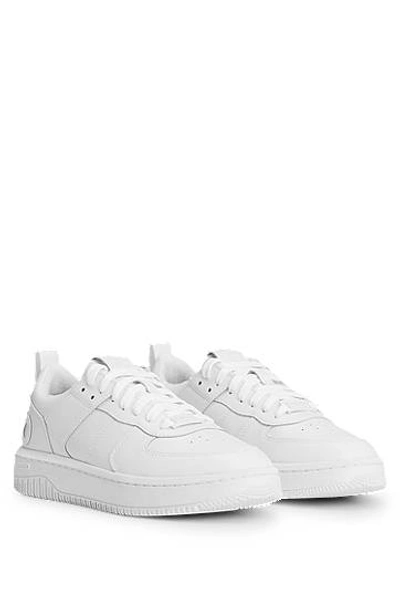 Hugo Boss Low-top Trainers With Logo Details In White
