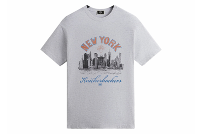 Pre-owned Kith New York Knicks Skyline Vintage Tee Light Heather Grey