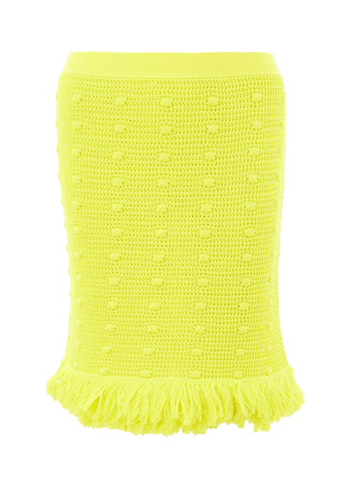 Bottega Veneta Knitted Yellow Skirt