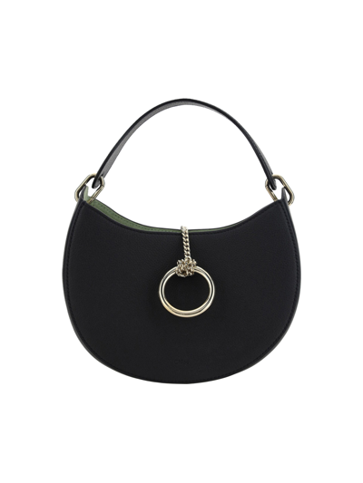Chloé Leather Small Arlène Shoulder Women's Bag In Black
