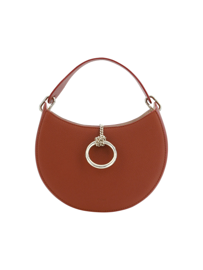 CHLOÉ BROWN LEATHER SMALL ARLÈNE SHOULDER BAG