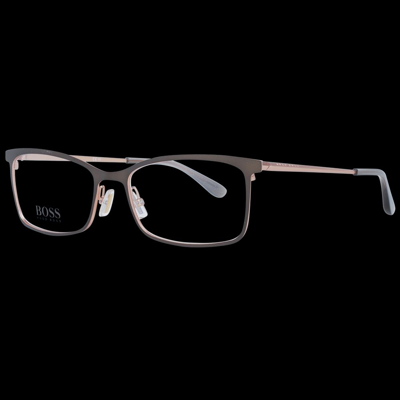 Hugo Boss Brown Women Optical Frames In Metallic