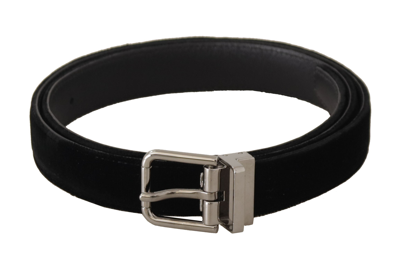 DOLCE & GABBANA DOLCE & GABBANA ELEGANT VELVET DESIGNER MEN'S BELT