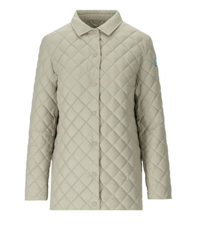Save The Duck Vesper Beige Jas In Green