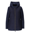 Save The Duck Morena Blaue Kapuzenjacke In Blue