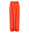 Essentiel Antwerp Employee Orange Wide Leg Trousers In Orange