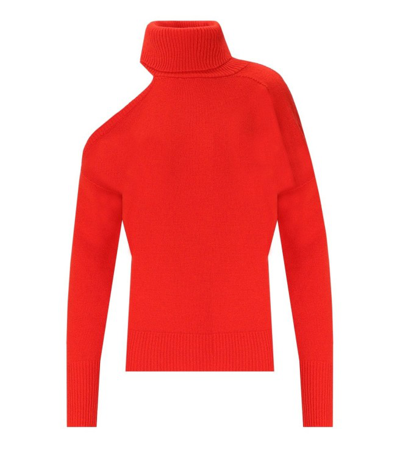 Essentiel Antwerp Extravaganza Roll-neck Jumper In Red