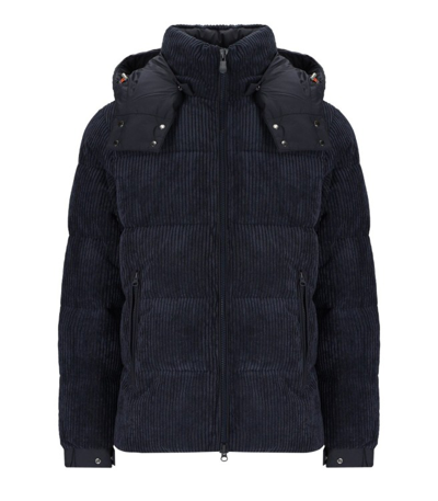 Save The Duck Albus Blue Hooded Padded Jacket