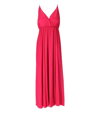 Aniye By Eda Fuchsia Long Dress In Fucsia