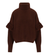 ESSENTIEL ANTWERP EJOY BROWN TURTLENECK JUMPER