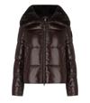 SAVE THE DUCK MOMA BROWN CROPPED PADDED JACKET