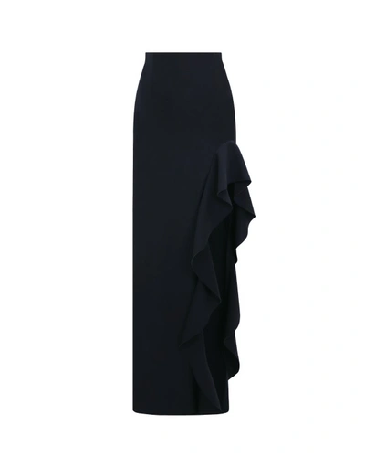 Gemy Maalouf Asymmetrical Crepe Skirt - Long Skirts In Black