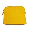 HERMES HERMÈS BOLIDE YELLOW CANVAS CLUTCH BAG (PRE-OWNED)