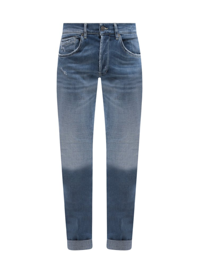 Dondup Distressed Skinny Jeans In Blue