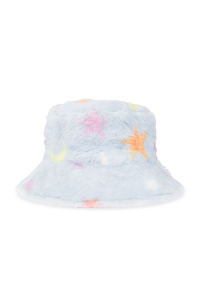 Stella Mccartney Kids Star Printed Teddy Bucket Hat In Blue