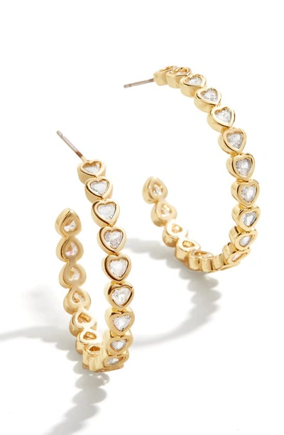 Baublebar Kali Heart Hoop Earrings In Gold