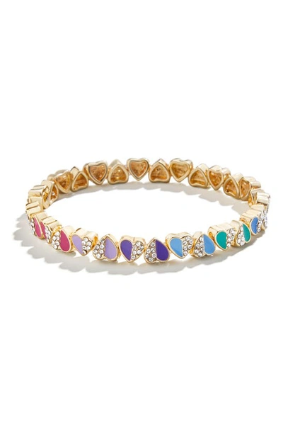 Baublebar Francesca Multicolor Heart Stretch Bracelet