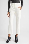 Veronica Beard Stila Straight Cropped Pants In Off White