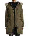 Canada Goose Kensington Fur-hood Parka In Military Green