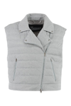 Herno Full Zip Field Vest In Silver