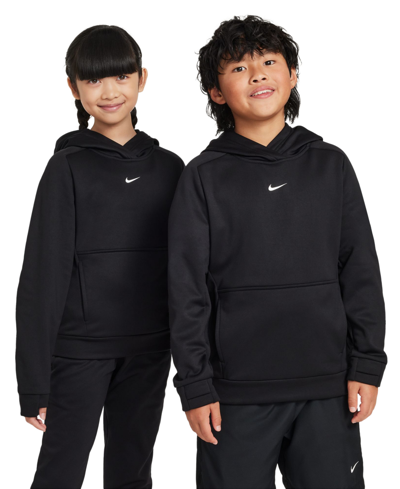 Nike Big Kids Therma-fit Training Hoodie In Black