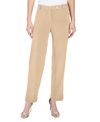 Jones New York Solid Stretch Pull-on Straight Leg Pant In Praline