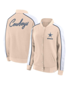 Fanatics Women's  Branded Oatmeal Dallas Stars Carry The Puck Pullover Hoodie Sweatshirt In Tan