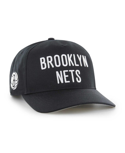 47 Brand Men's ' Black Brooklyn Nets Contra Hitch Snapback Hat