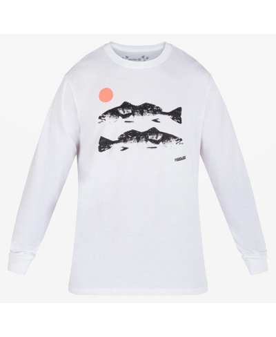 Hurley Men's Everyday Seabass And Sun Long Sleeve T-shirt In White