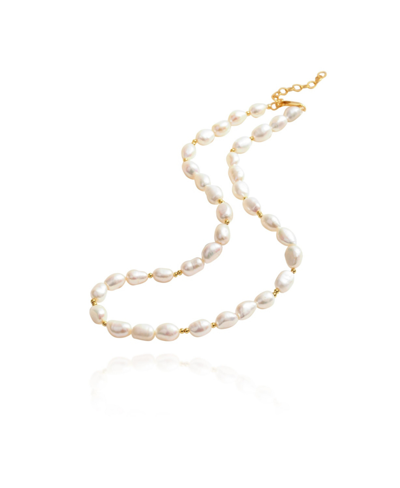 Classicharms Mera Baroque Beaded Necklace In Gold