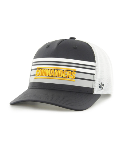 47 Brand Men's ' Black, White Washington Commanders Altitude Mvp Trucker Snapback Hat In Black,white