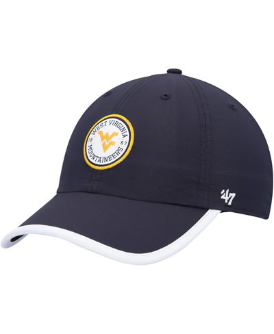 47 Brand Men's ' Navy West Virginia Mountaineers Microburst Clean Up Adjustable Hat