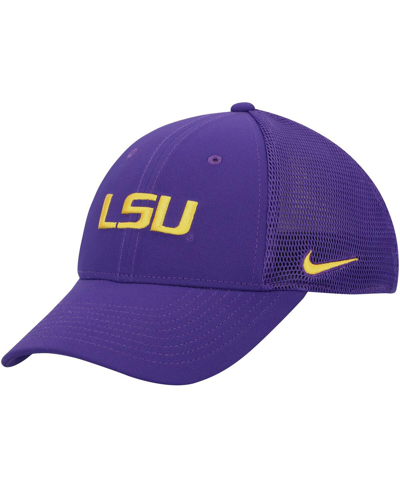 Nike Purple Lsu Tigers Legacy91 Meshback Swoosh Performance Flex Hat