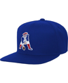 Mitchell & Ness Big Boys And Girls  Royal New England Patriots Gridiron Classics Ground Snapback Hat In Royal