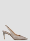Stuart Weitzman Feminine Sling Back Heels In Poudre For Fall/winter 2023