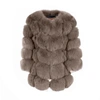 Wanan Touch Classic Kaki Fox Fur Jacket