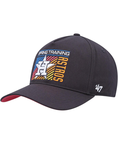 47 Brand Men's ' Charcoal Houston Astros 2023 Spring Training Reflex Hitch Snapback Hat In Black