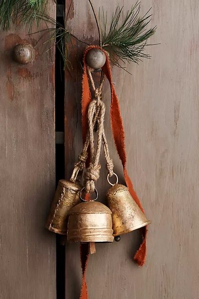 Terrain Gold Bells, Set Of 3