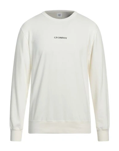 C.p. Company C. P. Company Man Sweatshirt Ivory Size Xxl Cotton In White