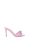 Mach&mach 95 Double Bow Satin Mules