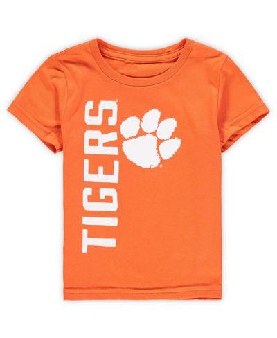 Outerstuff Babies' Toddler Boys And Girls Orange Clemson Tigers Big And Bold T-shirt