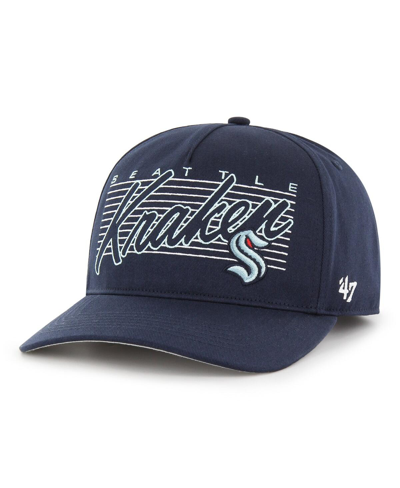 47 Brand Men's ' Deep Sea Blue Seattle Kraken Marquee Hitch Snapback Hat