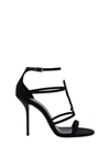 Saint Laurent Cassandra Patent Leather Sandals