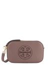 Tory Burch Leather Shoulder Bag With Frontal Logo