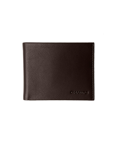 Champs Men's Slim Leather Rfid Wallet In Gift Box In Khaki