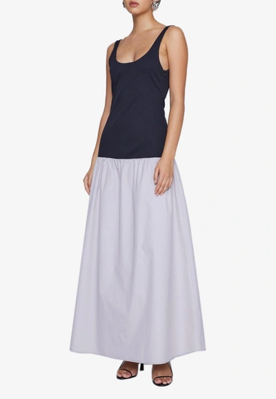 Anna Quan Annelise Colour-block Maxi Dress In Monochrome