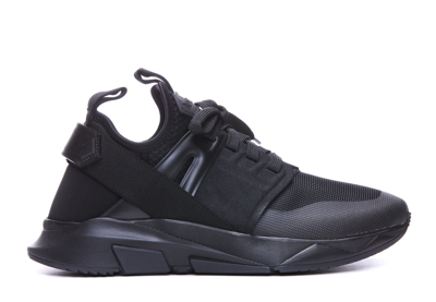 Tom Ford Jago Low Top Trainers In Black