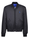 Marcelo Burlon County Of Milan Monogram Details Bomber Jacket In Black