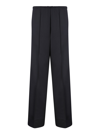 PALM ANGELS WIDE BLACK TROUSERS